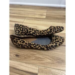 Dr. Scholl's Shoes Womens Size 7.5 Brown Leopard Ballet‎ Flats Comfort Non Slip